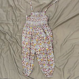 Old Navy | Floral Sleeveless Romper Overall Front